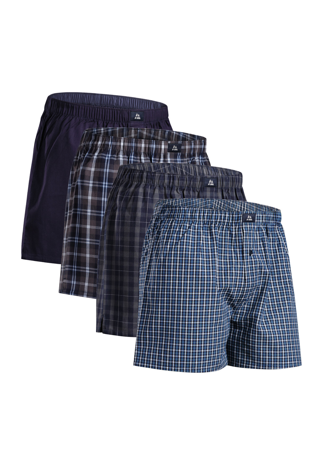 

Боксеры DANISH ENDURANCE Boxershorts Organic Woven Boxers, цвет blue/grey mix