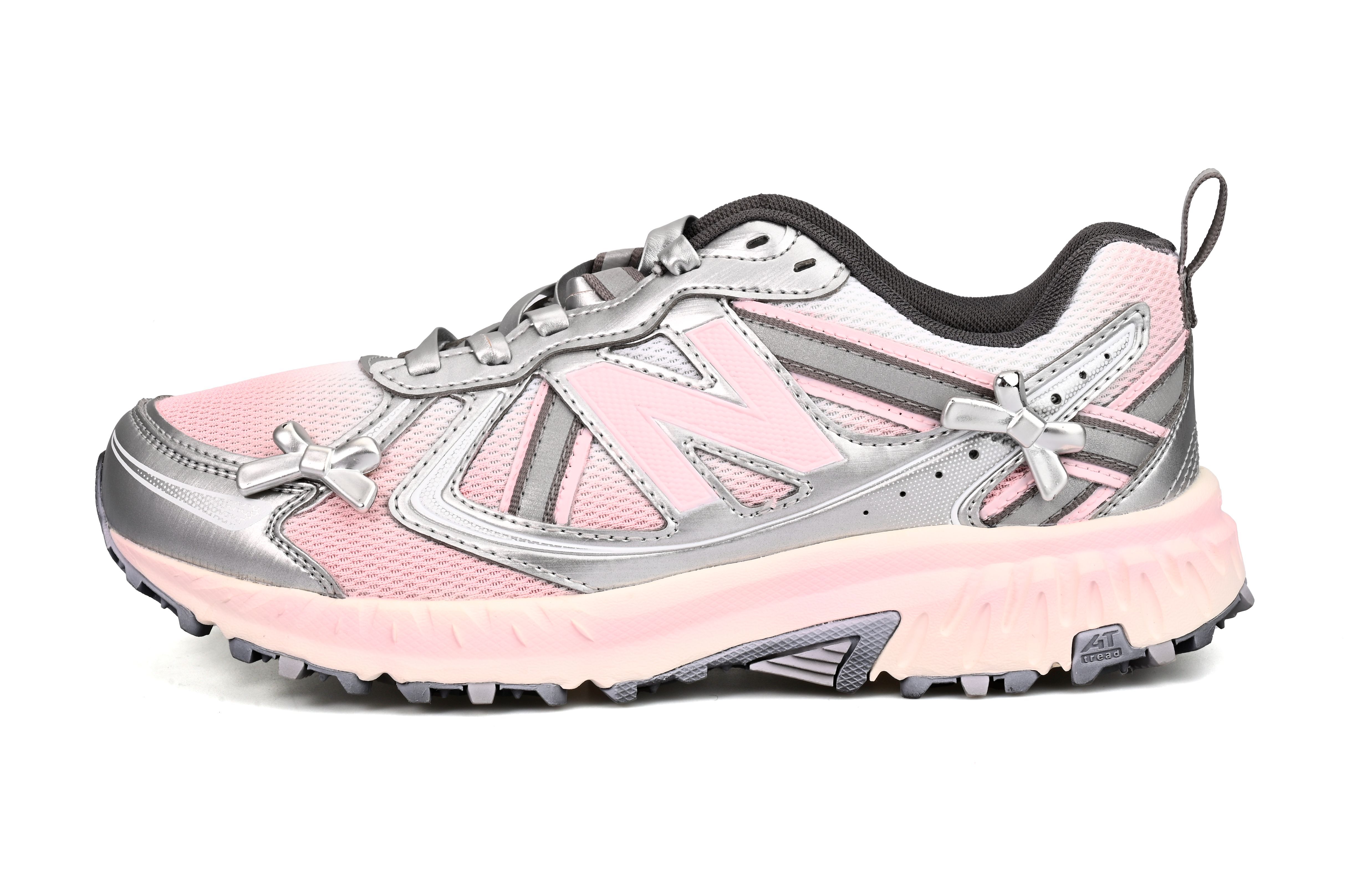 

Кроссовки NB 410 унисекс с низким верхом розовый/серебряный New Balance, цвет Pink silver