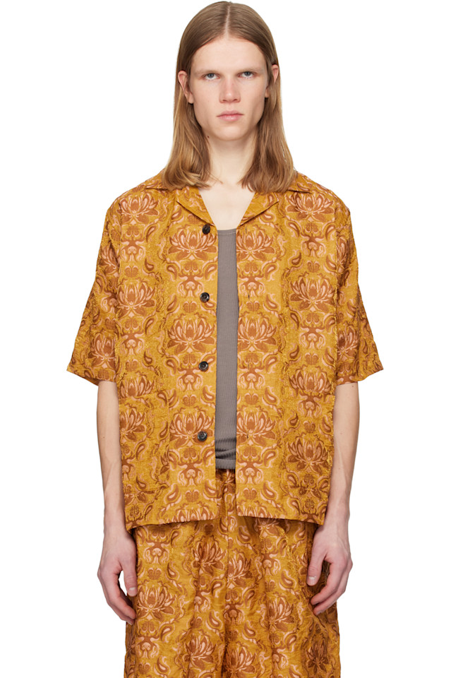 

Needles Желтая рубашка для пляжного отдыха Kae Tanaka Edition