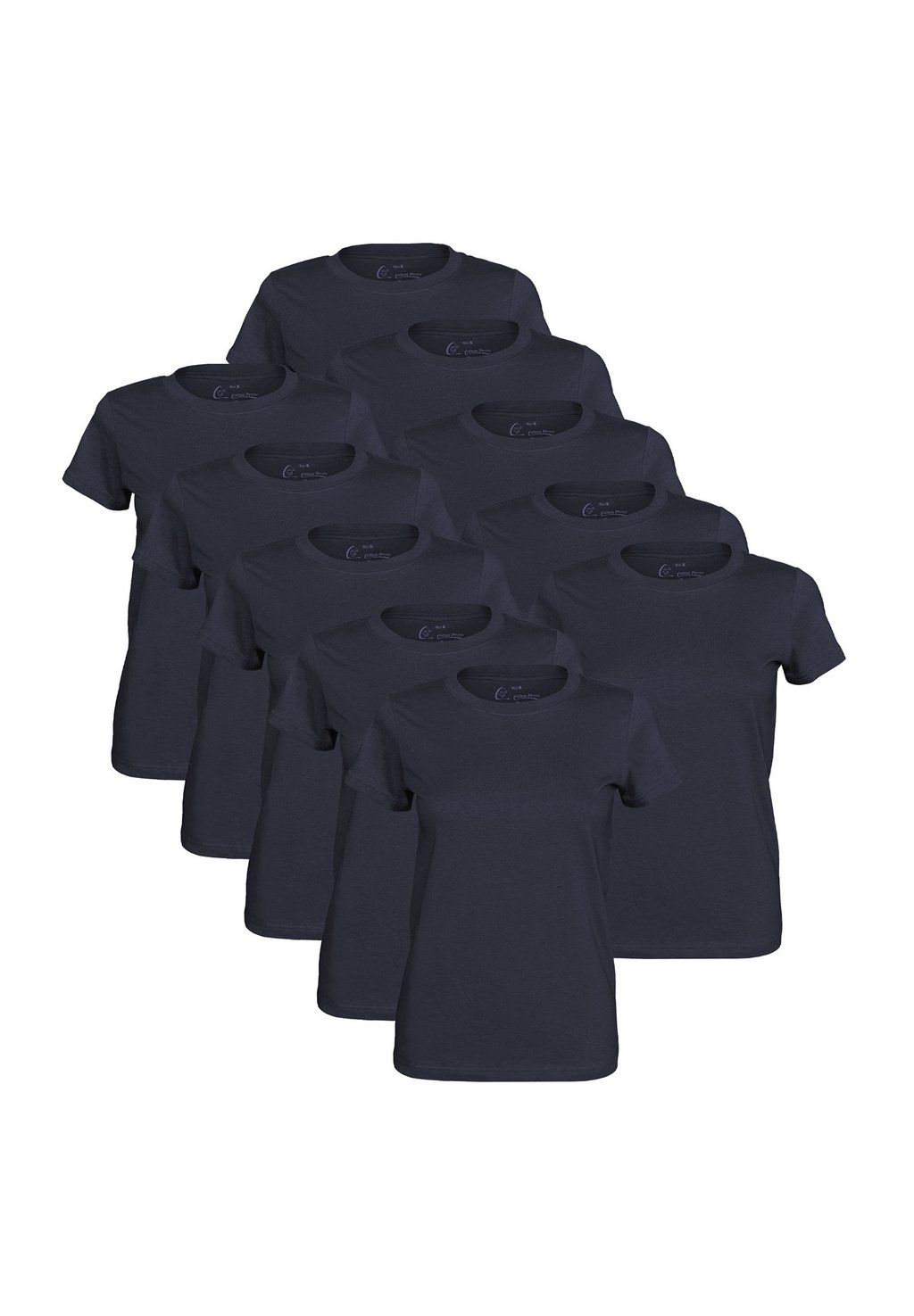 

Базовая футболка 10 STÜCK O NECK Cotton Prime, темно-синий