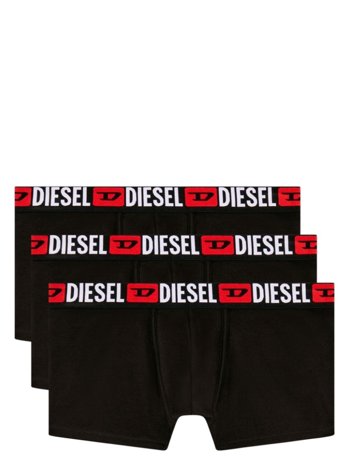 

Diesel комплект из трех боксеров с логотипом, черный