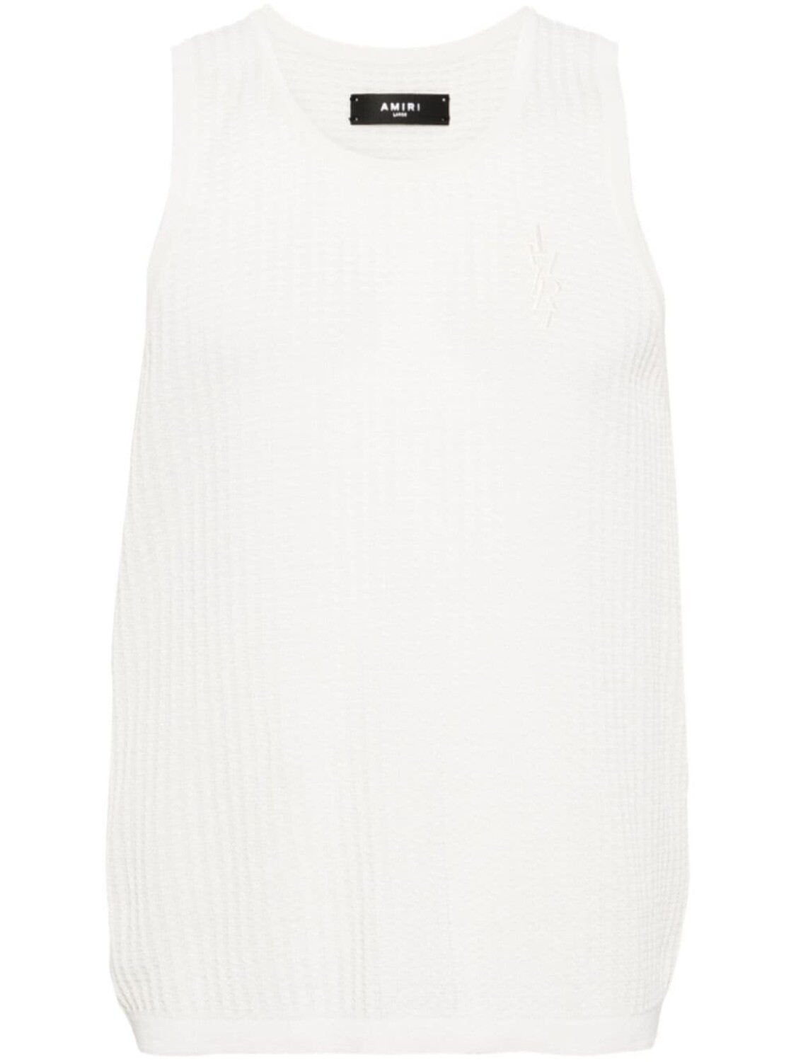 

AMIRI logo-embroidered vest top, белый