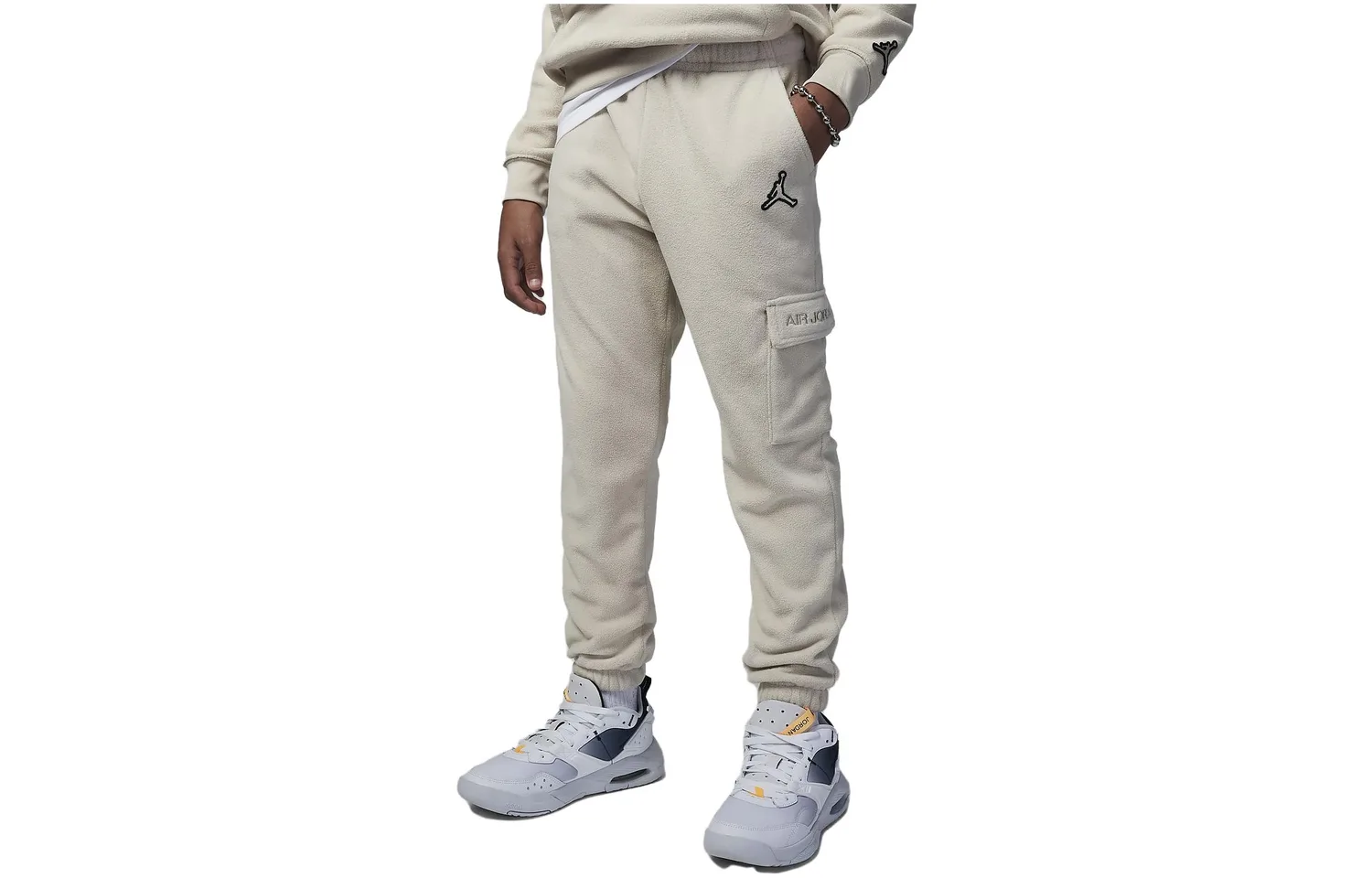 Jordan Детские вязаные спортивные штаны rattan yellow