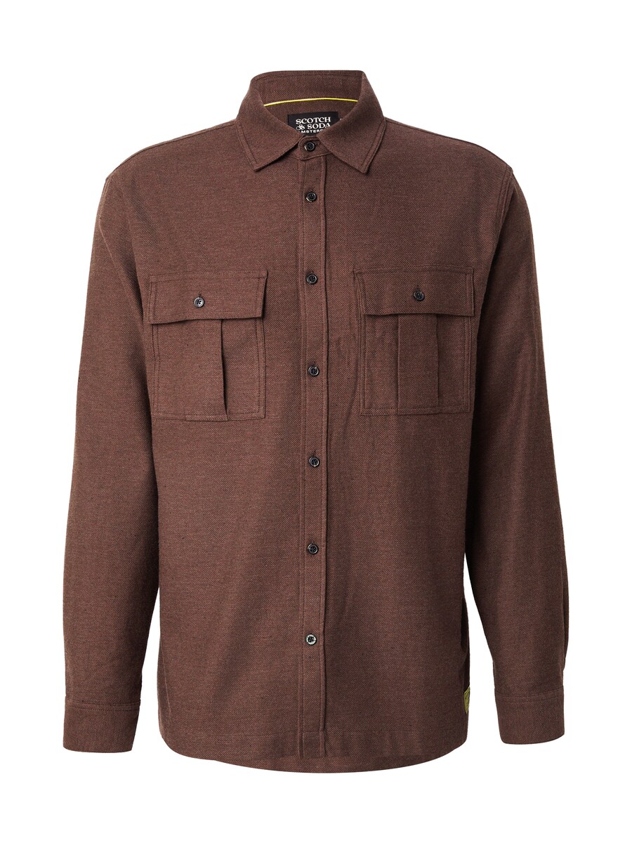 

Рубашка на пуговицах Comfort fit SCOTCH & SODA, шоколадный