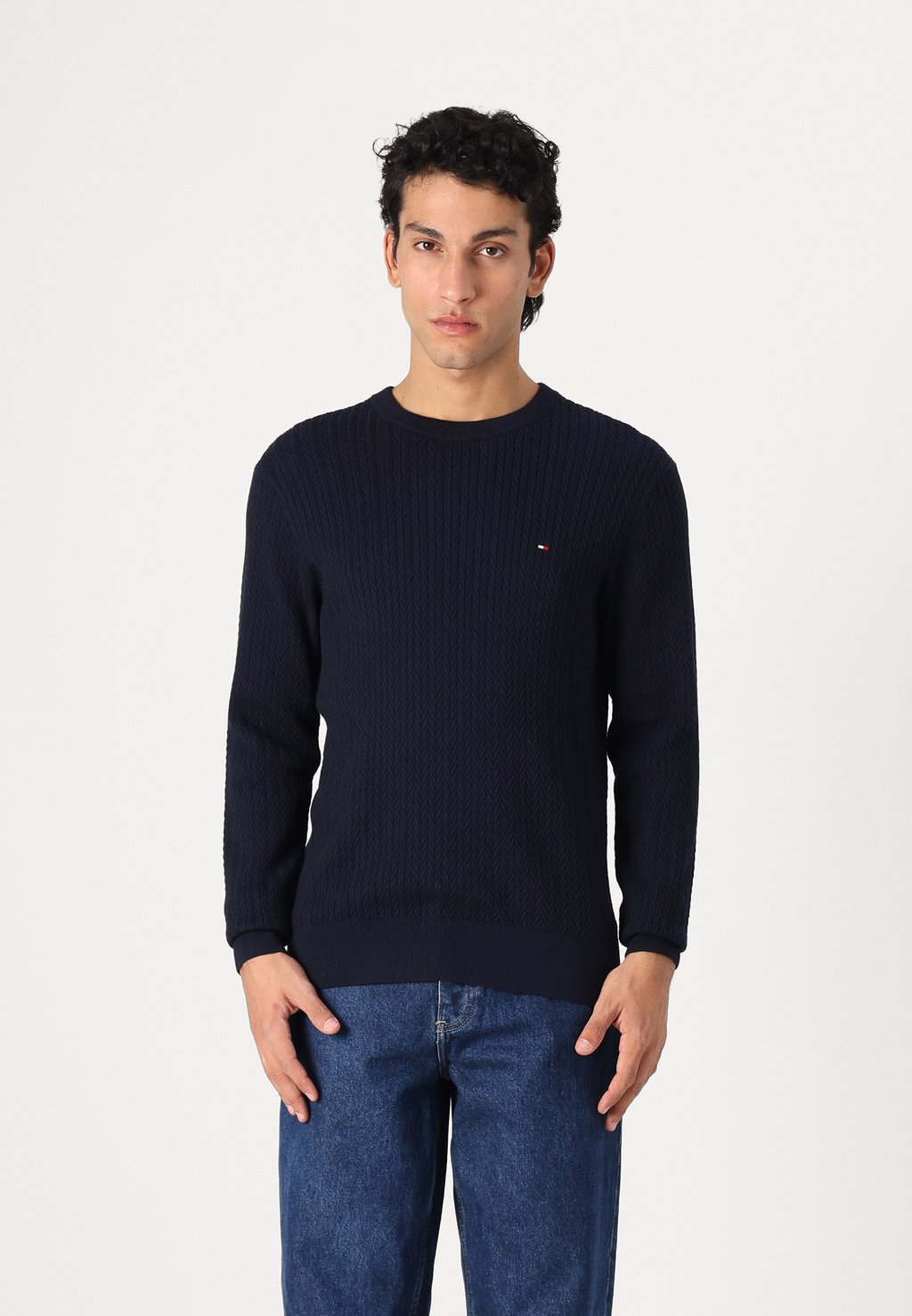 

Джемпер STRUCTURE Tommy Hilfiger, темно-синий