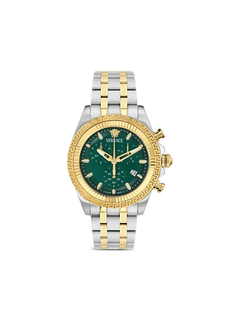 

Наручные часы 43 мм с логотипом Grecca Versace, зеленый