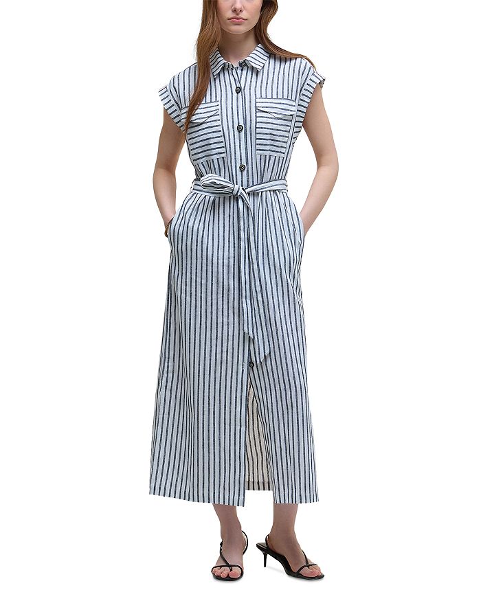 

Эби Макси Платье-рубашка Barbour, синий