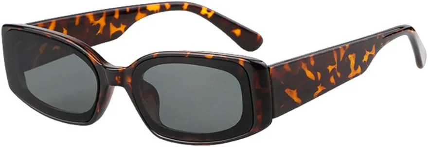 

Солнцезащитные очки прямоугольной формы 2027 года для женщин и мужчин, винтажные солнцезащитные очки с защитой от УФ-излучения UV400, летние MTZJH, C2 Tortoiseshell