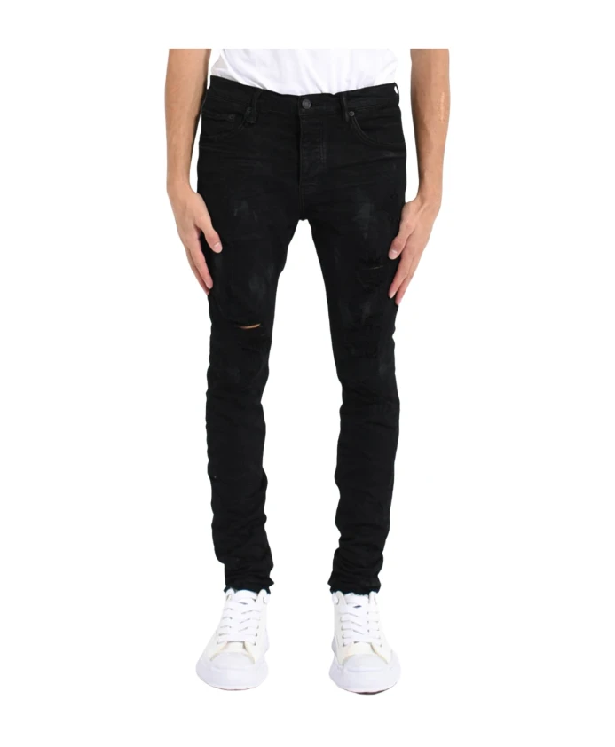 

Разлив нефти, узкие джинсы Purple Brand, черный