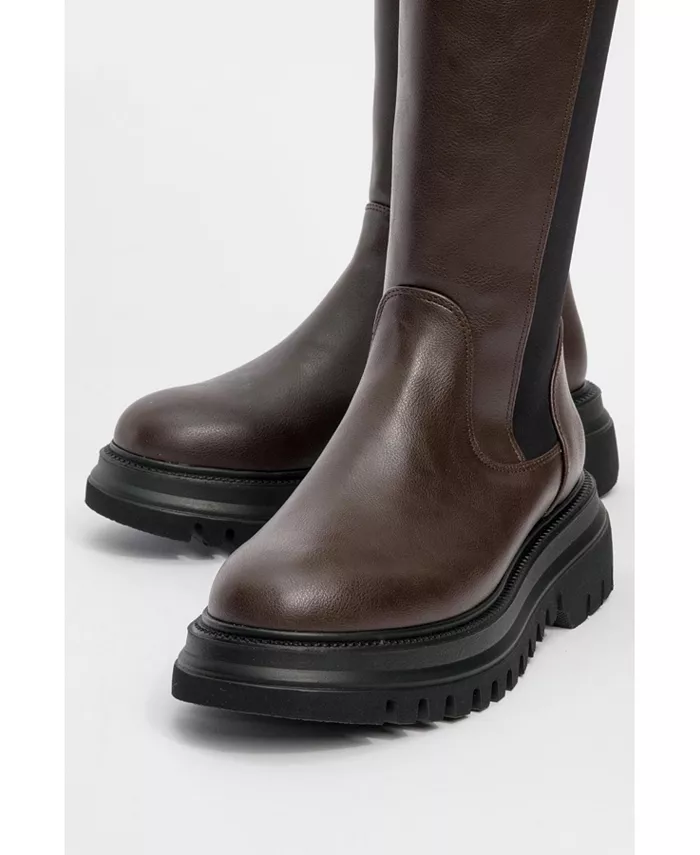 Теневые сапоги до колена (женские) Prologue Shoes, коричневый — фото 3