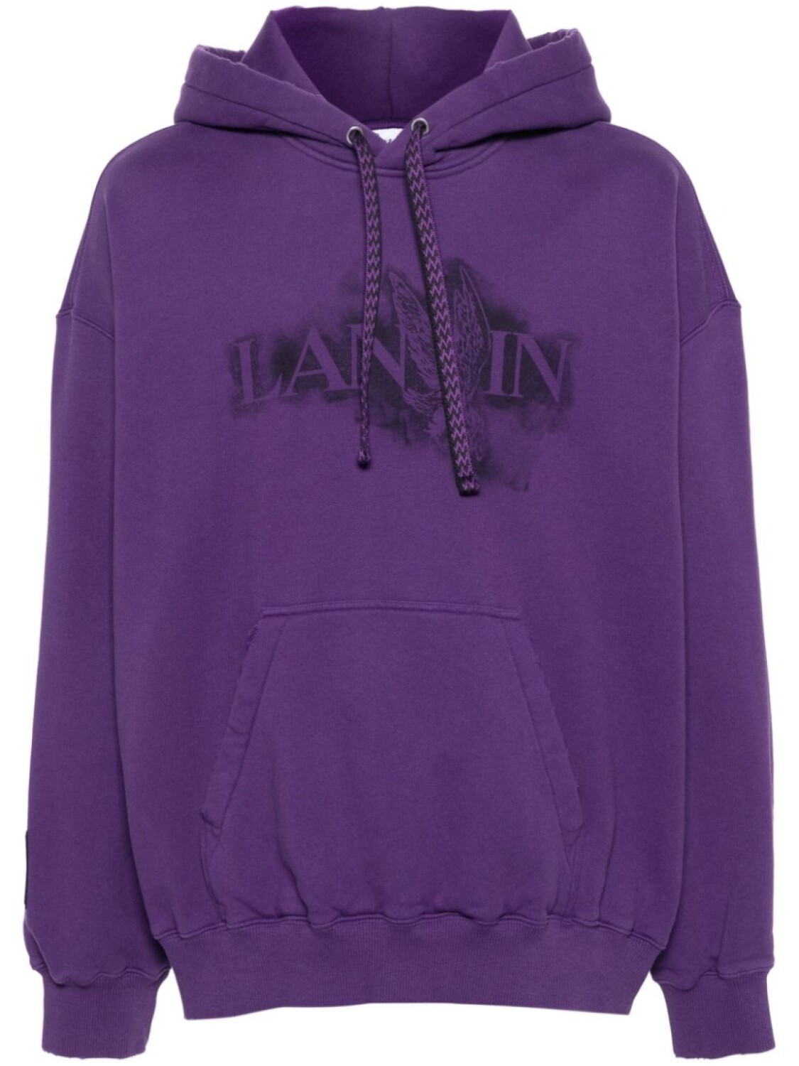 

Lanvin худи с логотипом, фиолетовый