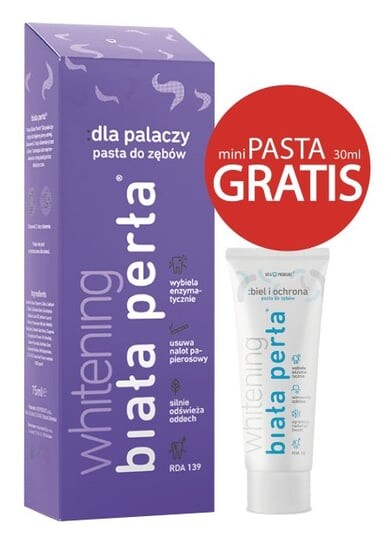 

Зубная паста WHITE PEARL для курильщиков 75мл, Biała Perła
