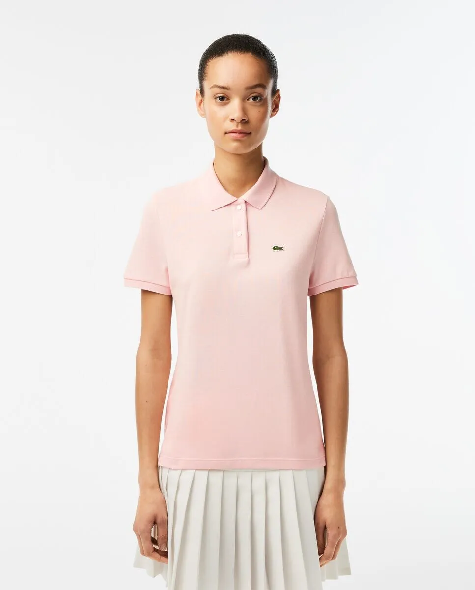 

Женская поло Regular из мягкого минипике с коротким рукавом Lacoste, лососевый