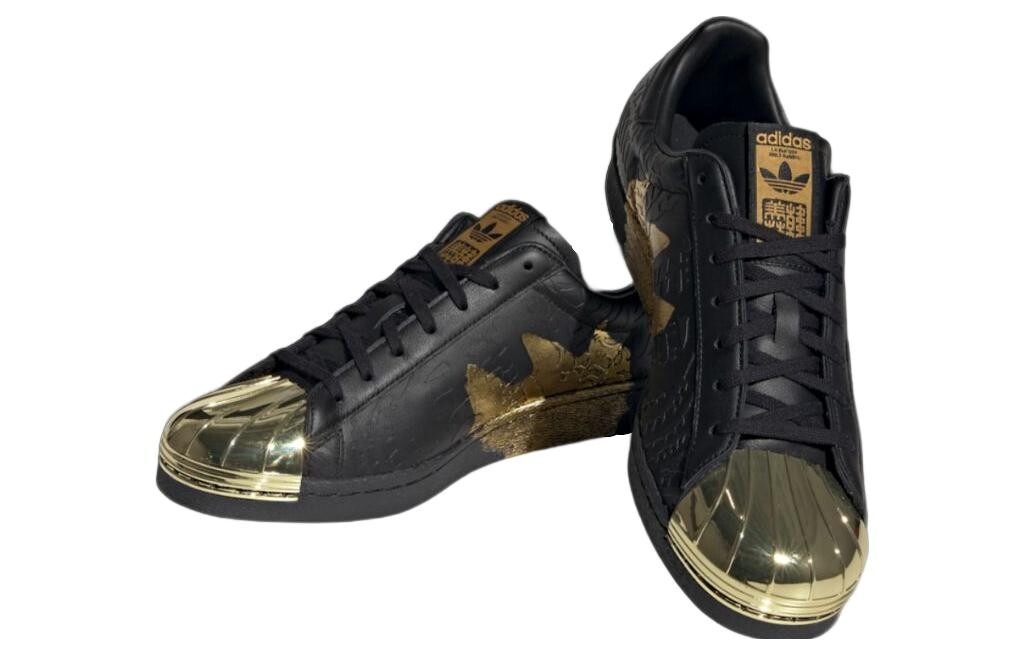 Кроссовки Adidas Originals Originals Superstar 80s X Han Meilin 'Black Gold' — фото 3