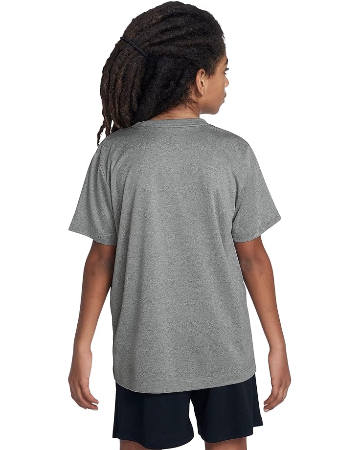 Футболка Nike Kids Legend Dri-FIT T-Shirt, цвет Tumbled Grey/Fluorescent Silver/Heather — фото 2