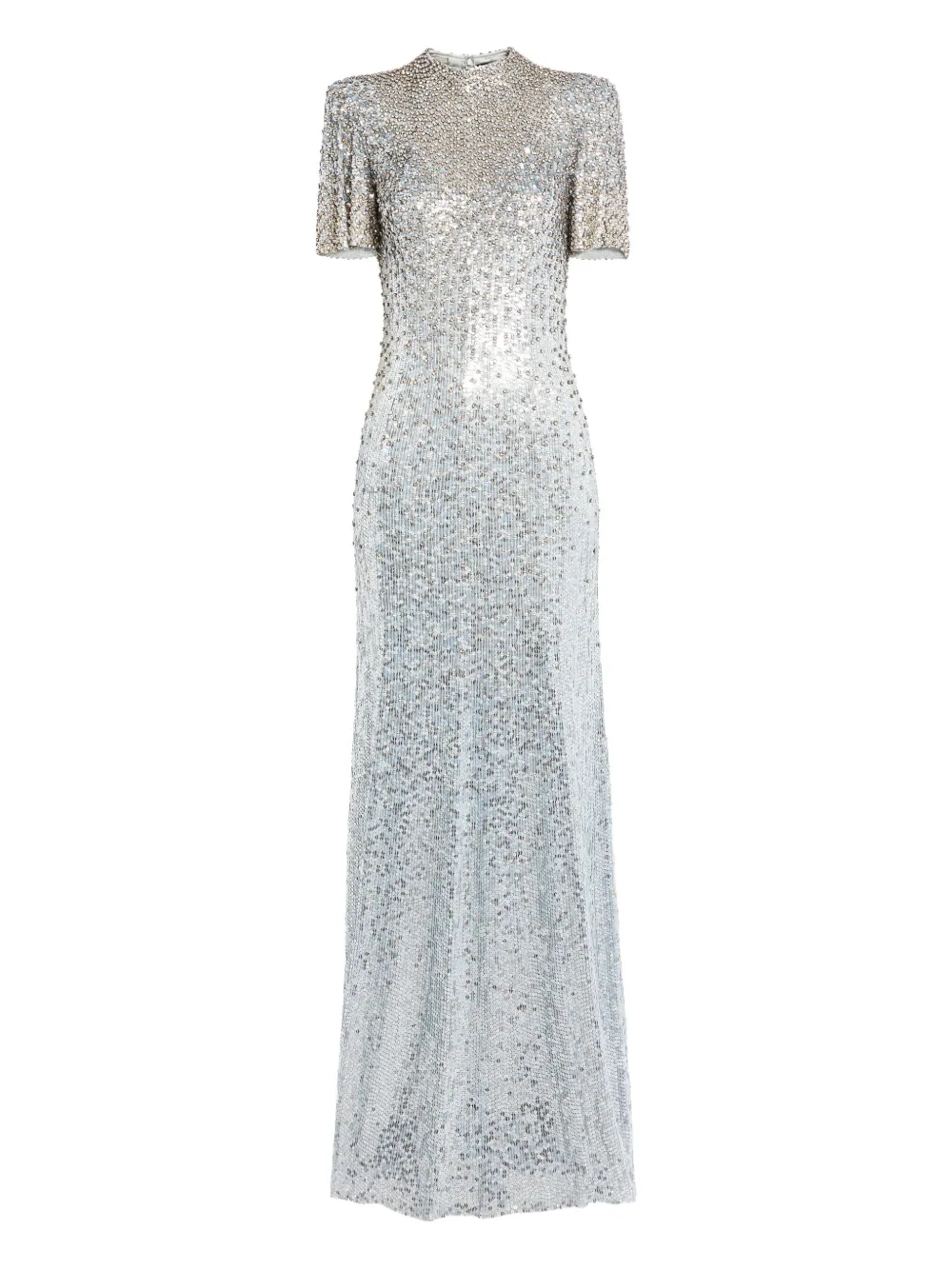 

Платье макси Jourdain Jenny Packham, серебяный