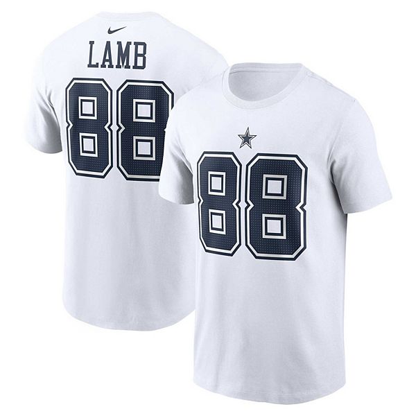 

Футболка мужская ceedee lamb white dallas cowboys с именем и номером игрока Nike