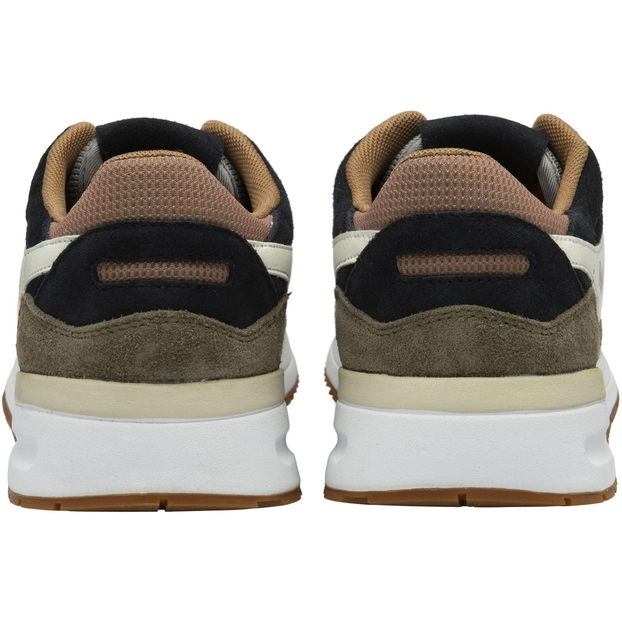 Классические мужские кроссовки Delta Gola, Black/Khaki/Off White — фото 4