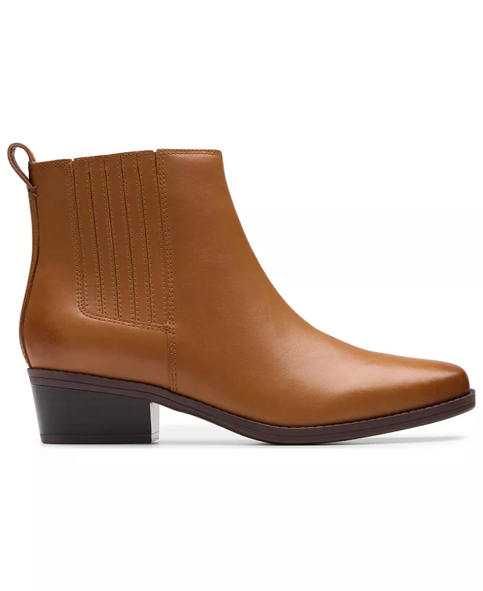 Женские ботильоны Danyelle Skip Block Heel Collection Clarks, загар/бежевый — фото 2