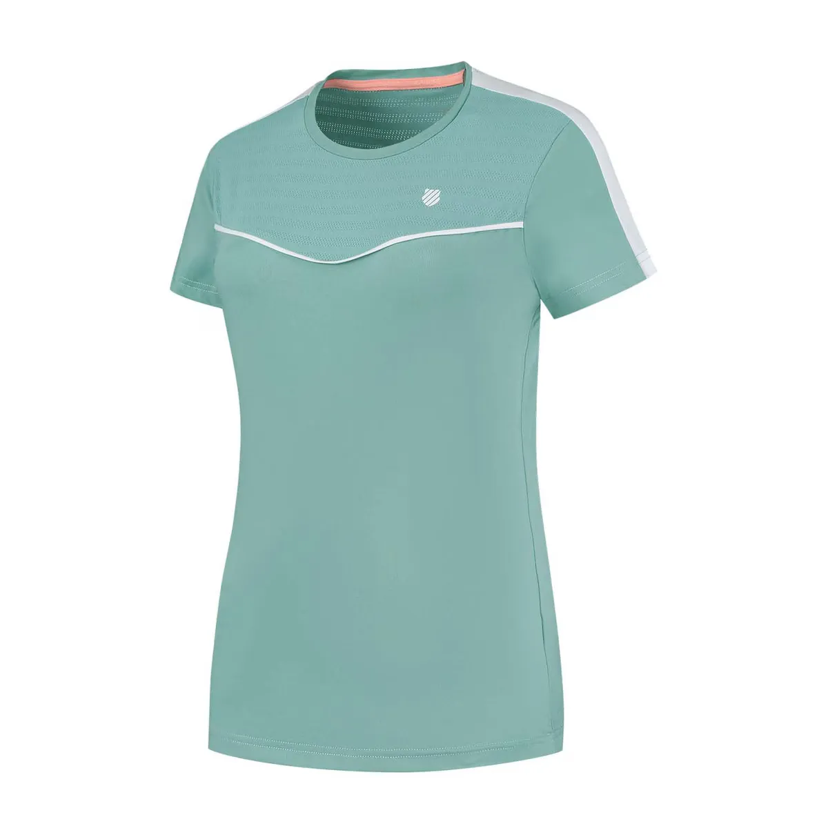 

Футболка K·Swiss Hypercourt Round Neck Top 2 женская для тенниса и паделя K-Swiss, светло-зеленый