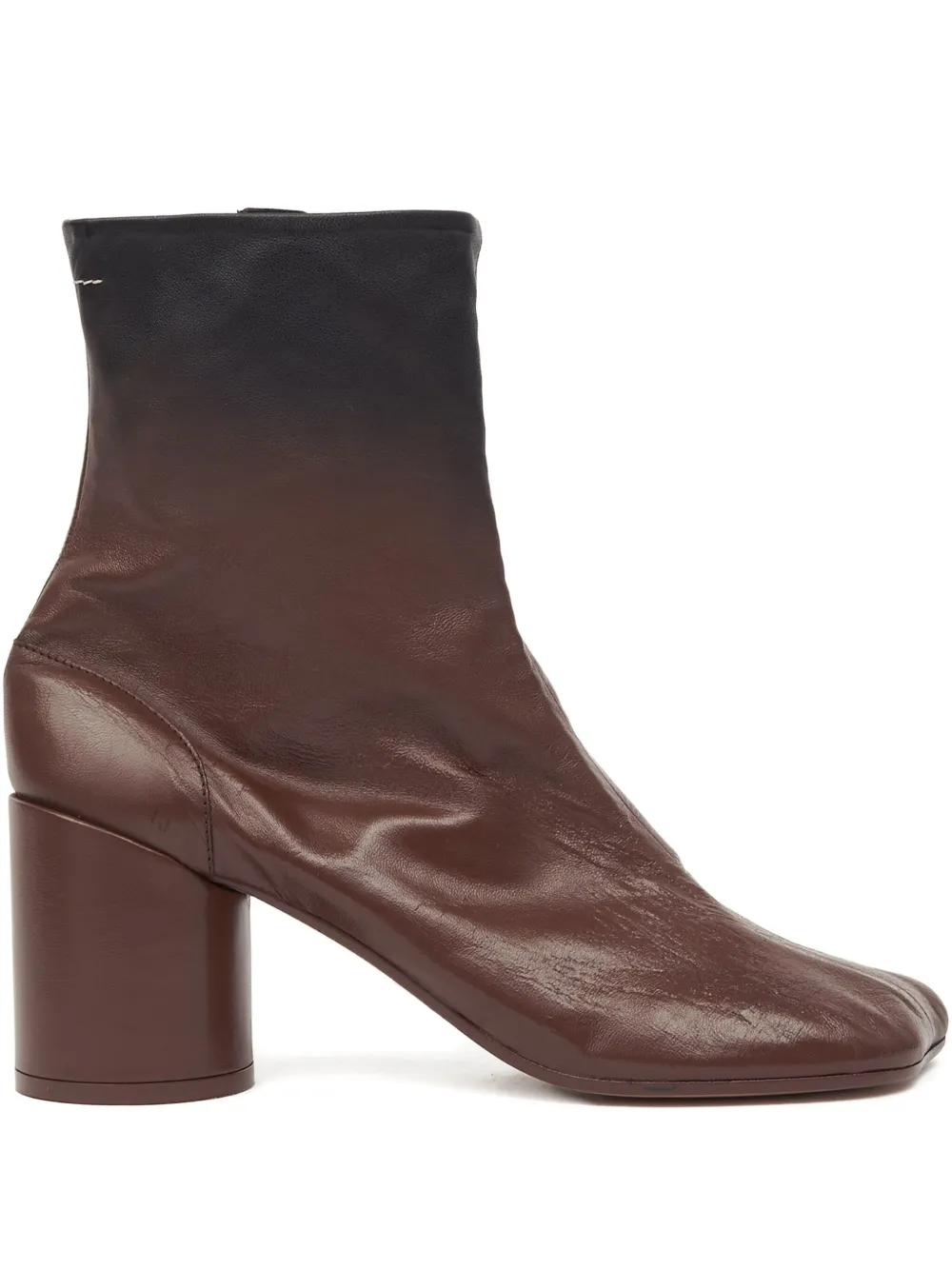 Ботильоны на молнии MM6 Maison Margiela, коричневый