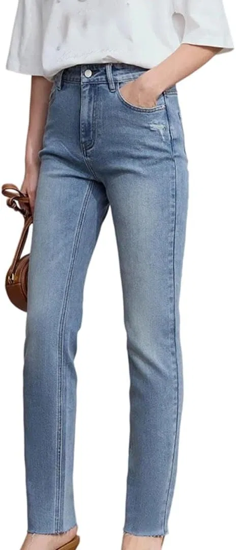 Джинсы slim fit, деним, Light Denim Blue