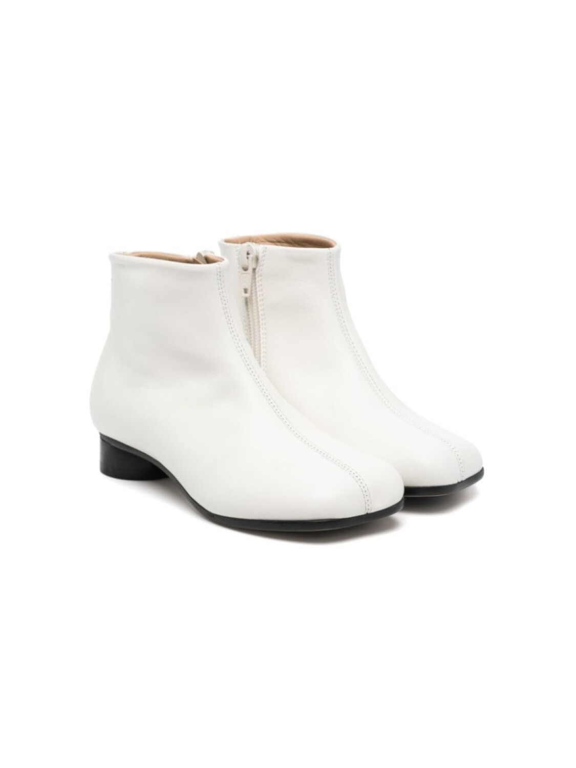 

Кожаные сапоги MM6 Maison Margiela Kids, белый