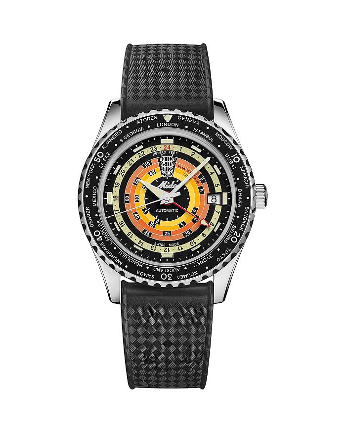 

Часы Ocean Star Tribute Decompression Worldtimer, 41 мм MIDO, черный