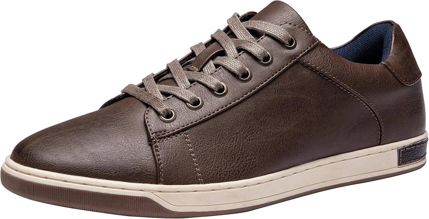 

Мужские кроссовки Vostey, модные повседневные туфли, кроссовки дресс-кода, оксфорды, темно-коричневый