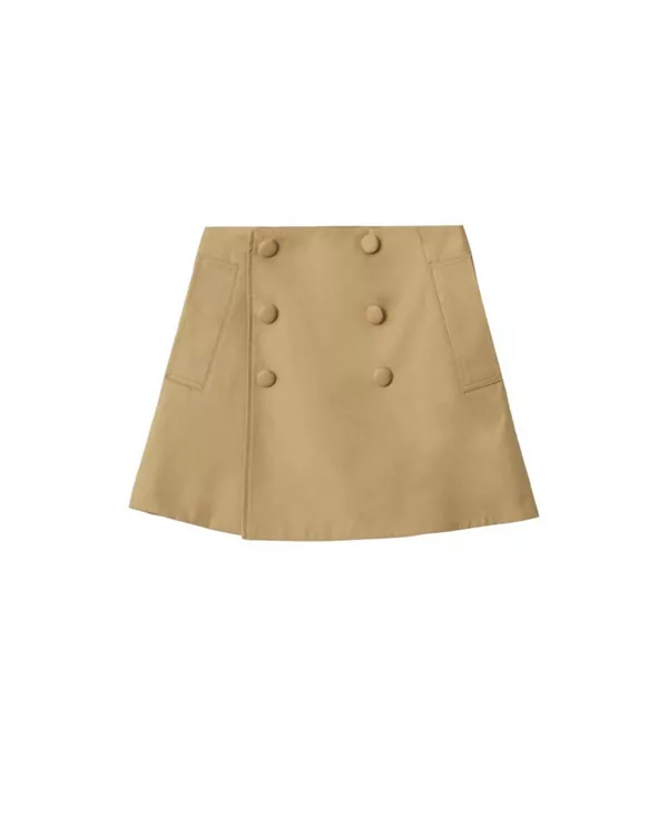 

Хлопковая юбка-тренч для девочек - для малышек и для детей постарше Burberry, коричневый