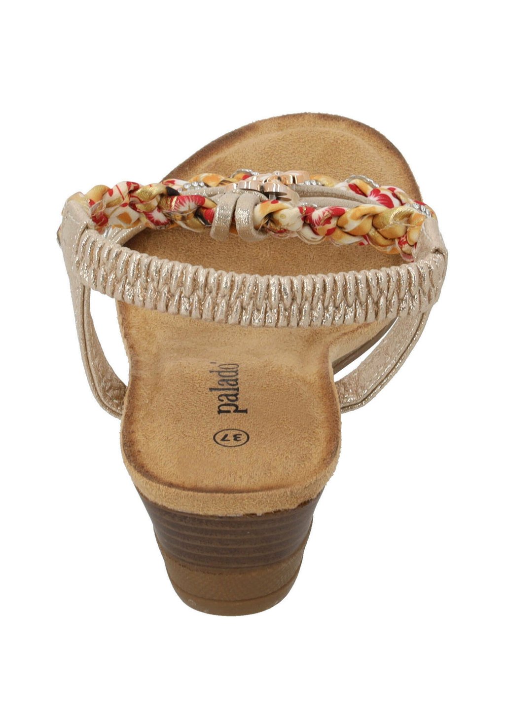 Сандалии с манжетой на щиколотке ISOTORA - Wedge sandals Palado, золотой — фото 4