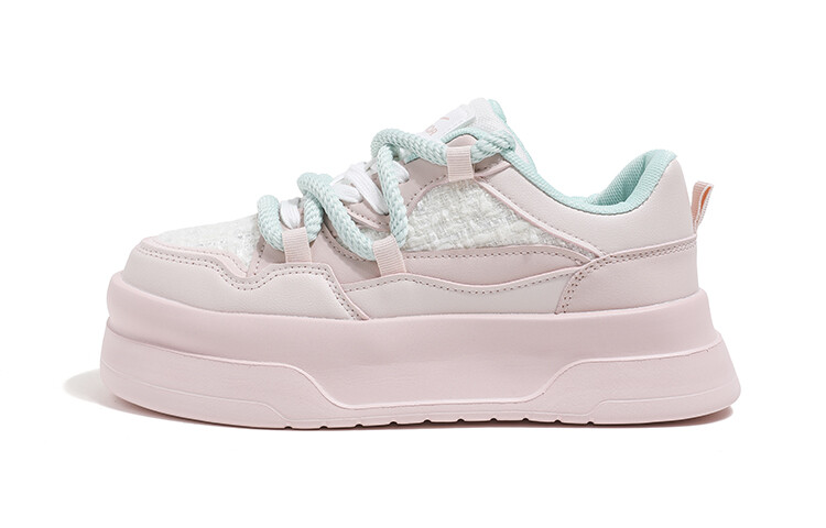 

Кроссовки WARRIOR Skateboarding Shoes Women's Low-top Beige, розовый/бежевый