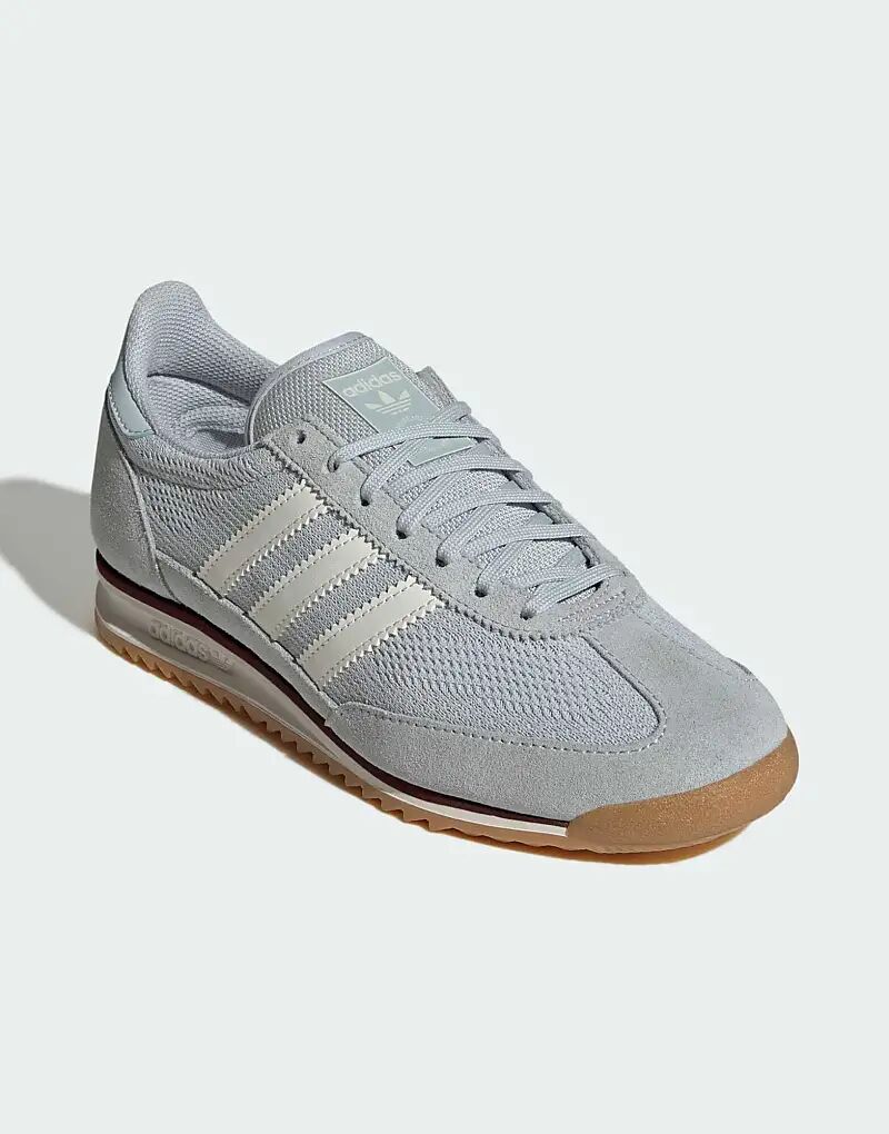 Кроссовки Adidas Originals Sl 72 og в оттенках Halo Blue / Off White / Gum — фото 3