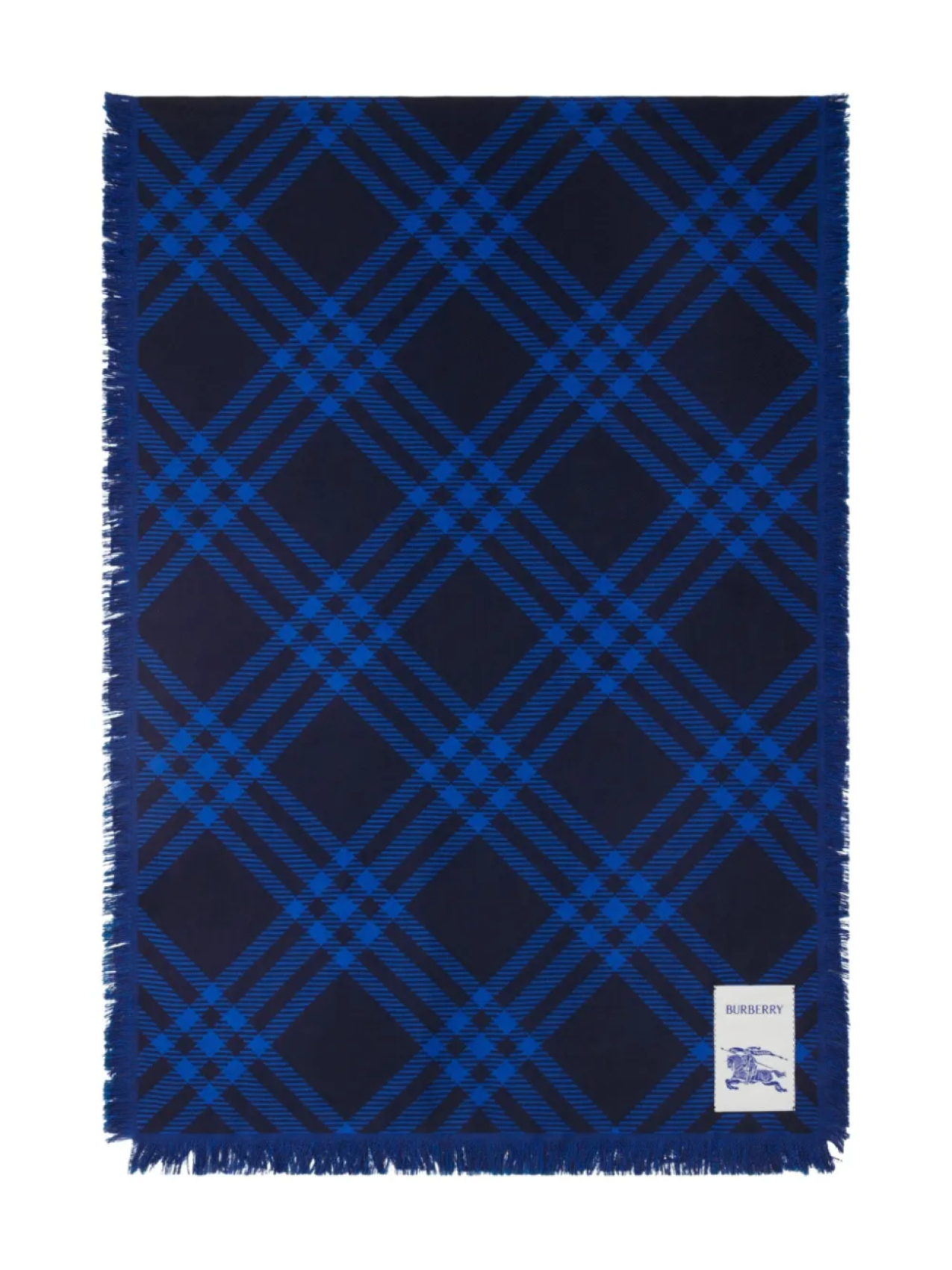 

Клетчатый шарф Burberry, синий