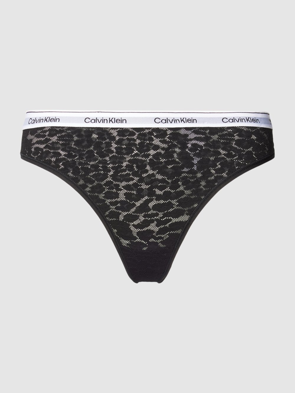 

Стринги с животным принтом Calvin Klein Underwear, черный