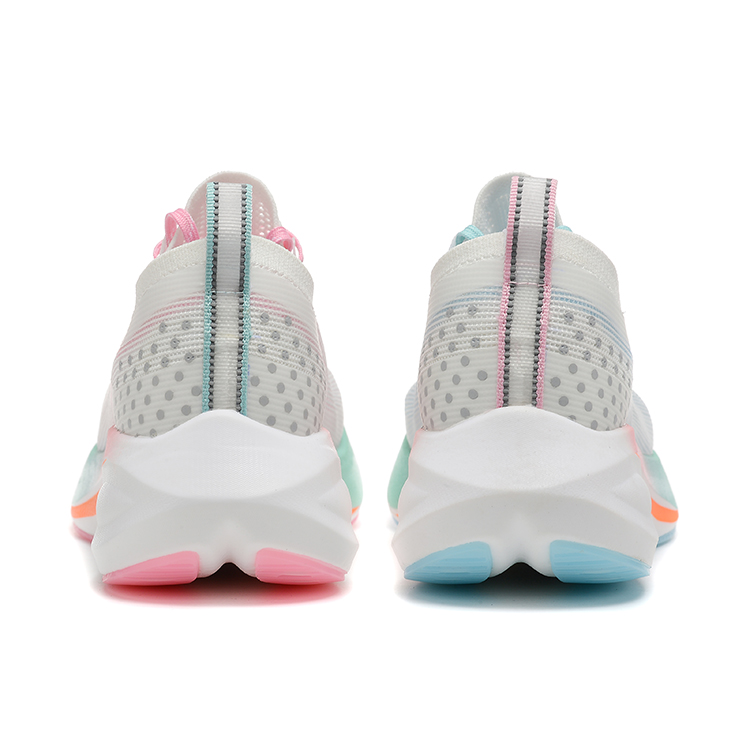 Кроссовки Unisex Low top Разноцветные/Неоновый белый, розовый и синий LIZHIPAO — фото 3