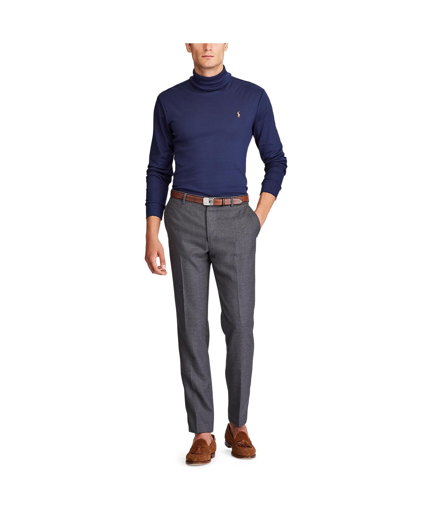 Шерстяные брюки Polo Traveler Polo Ralph Lauren, 020 Gray — фото 2