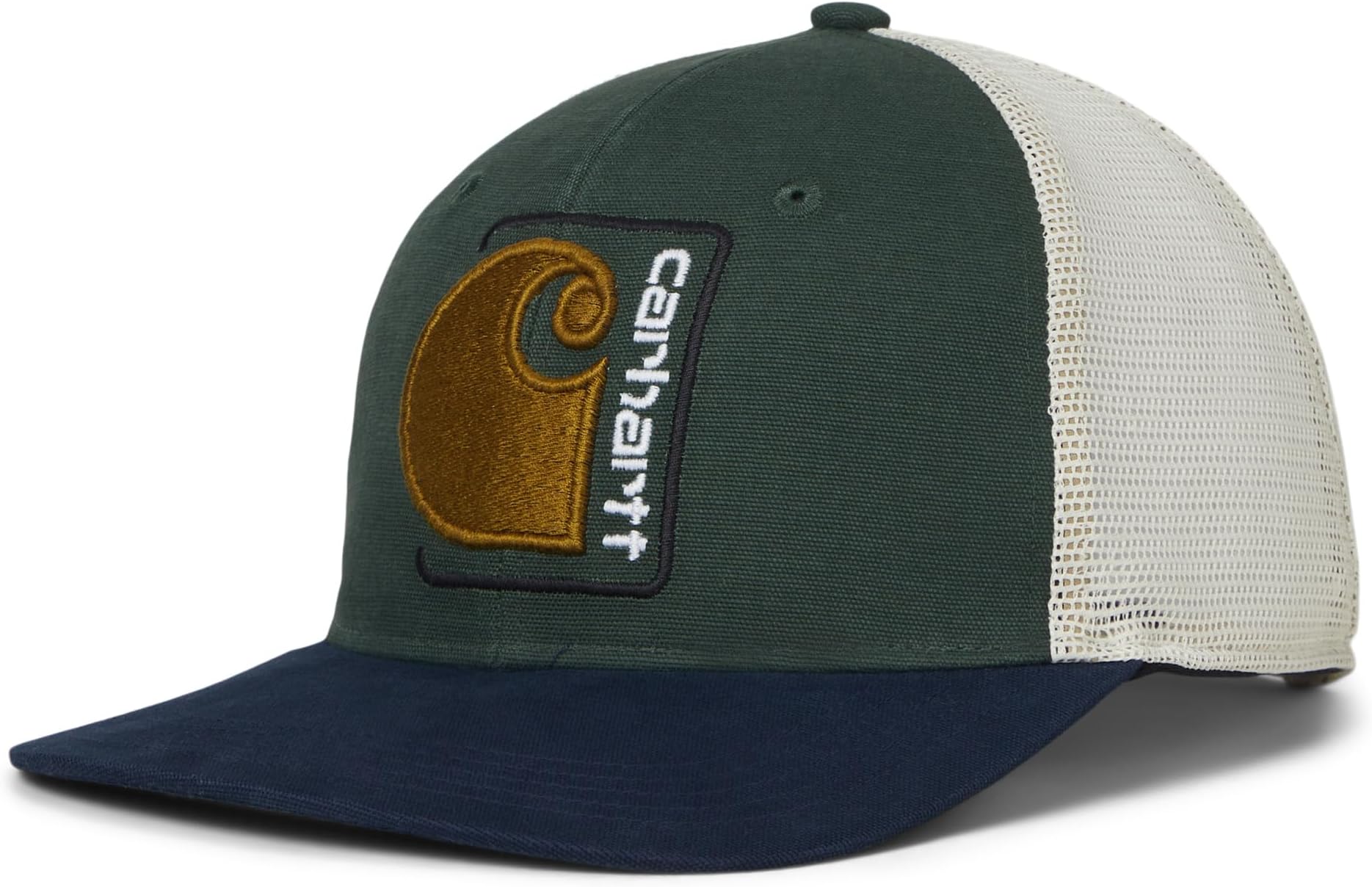 

Бейсболка Carhartt Canvas Mesh-Back C Patch Cap, цвет Forestry Green