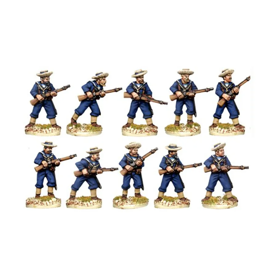 

Британские моряки в шляпах сеннет, Darkest Africa (28mm) (Copplestone Castings)