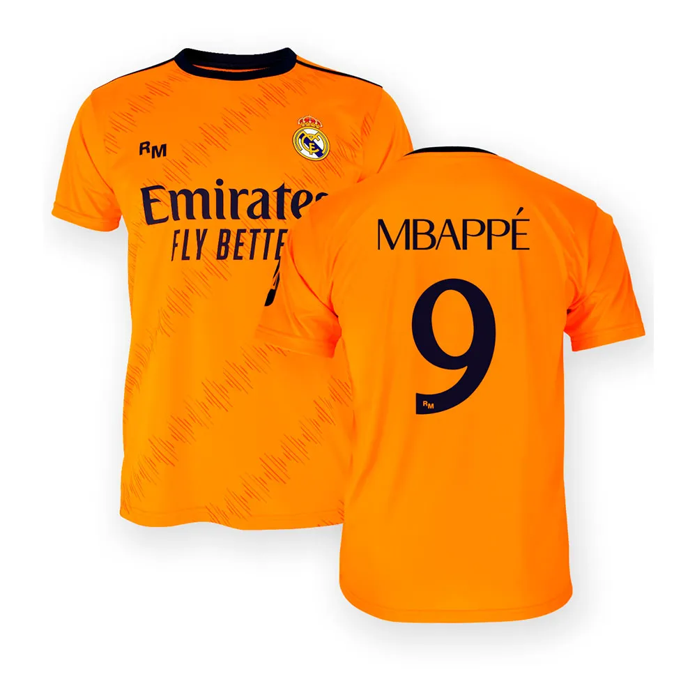 

Футболка с коротким рукавом Real Madrid 24/25 Mbappe Away junior, оранжевый