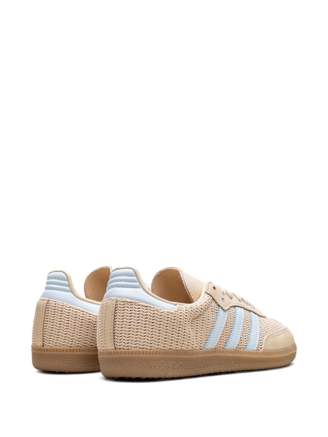 Кроссовки Adidas Samba и "Core Black/Sand Strata/Sky Tint", нейтральный — фото 3