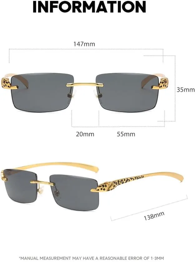 

Роскошные солнцезащитные очки без оправы для женщин и мужчин, модные солнцезащитные очки в винтажном стиле панк, металлические очки для женщин HVTVTLA, Blue