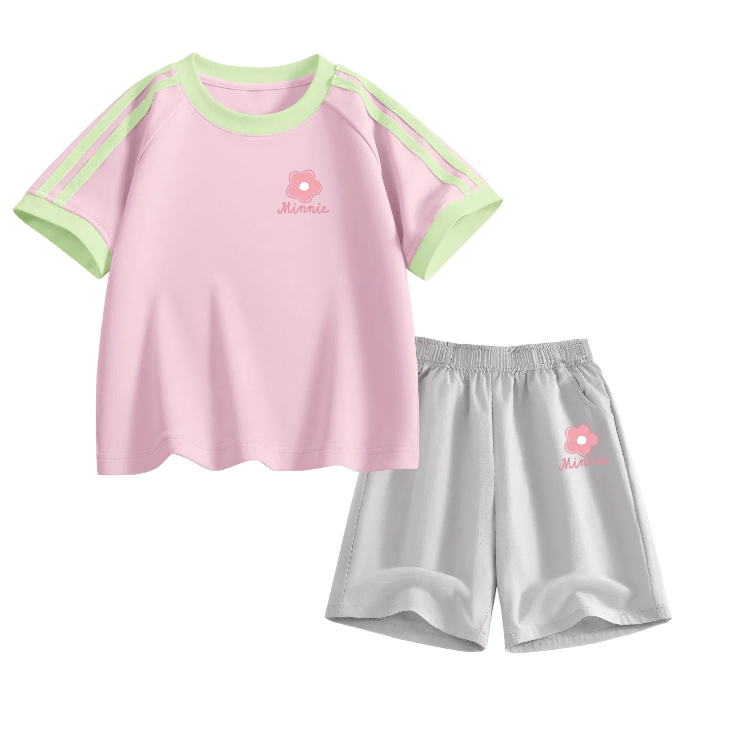 Детский спортивный костюм Casual Sportswear Disney, розовый и серый — фото 3