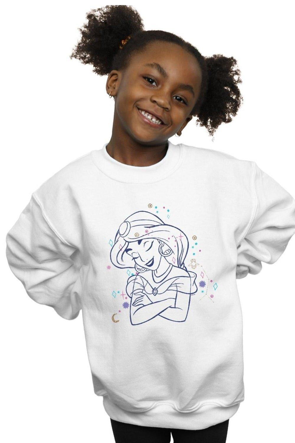 

Толстовка Aladdin Princess Jasmine Constellation Disney, белый