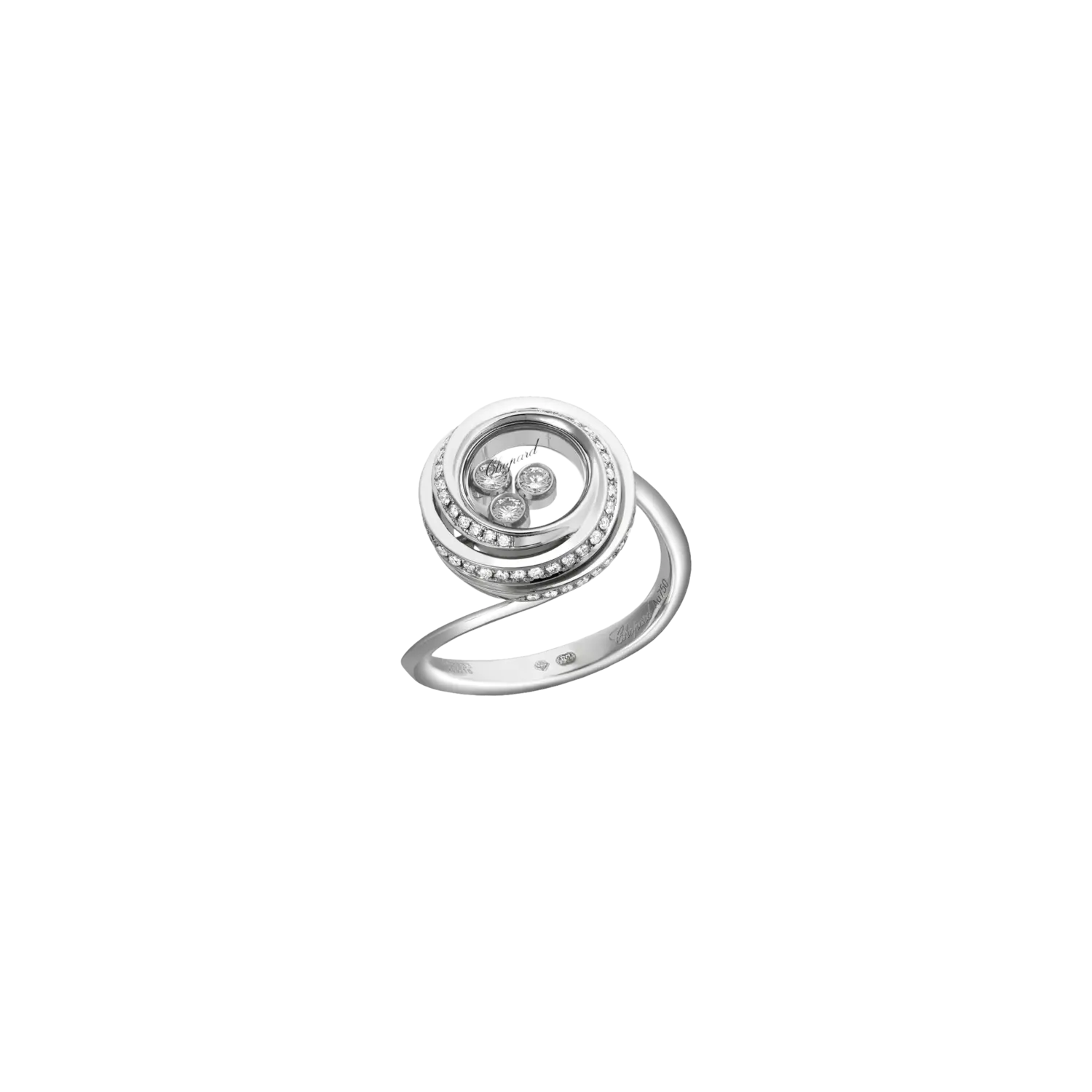 

Кольцо Chopard Happy emotions из белого золота с бриллиантами
