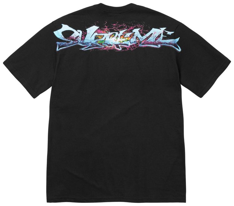 Футболка Supreme Tag Tee, черная, черный — фото 2
