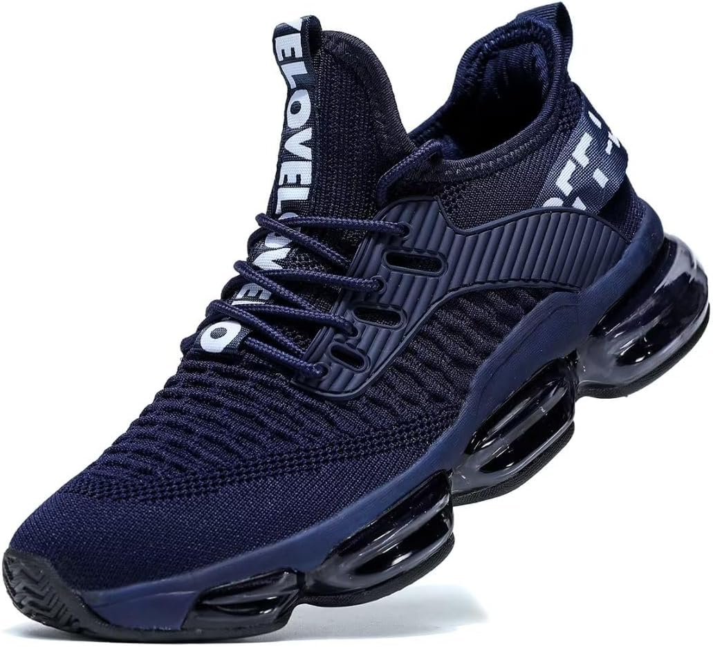 

Мужские кроссовки для бега с воздушной подушкой, теннисные, для ходьбы, повседневные, спортивные, для тренажерного зала и джоггинга Kapsen, синий