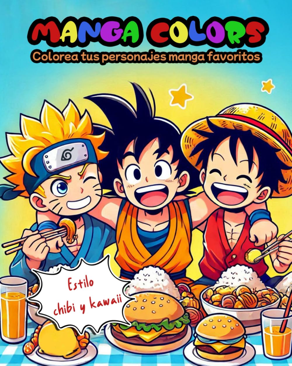 

Manga Colors: Libro de colorear infantil de personajes Manga y Anime en estilo Chibi y Kawaii, 35 paginas increibles (Spanish Edition)