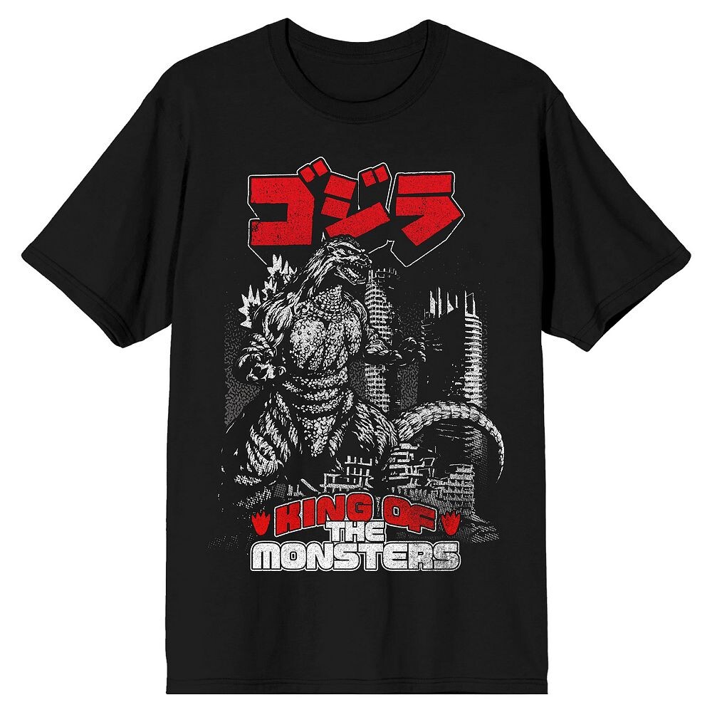 

Мужская классическая футболка с рисунком Godzilla King of the Monsters Licensed Character, черный