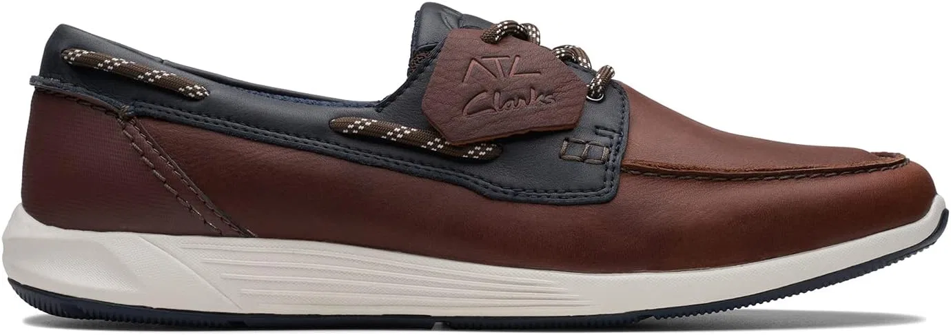 Мужские кроссовки Clarks ATL Sail Go из гладкой кожи, коричневые